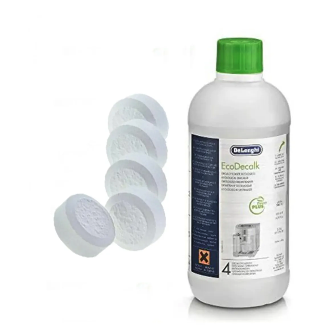 Descalcificador Ecodecalk Delonghi 500ml + Pastillas de Limpieza x5